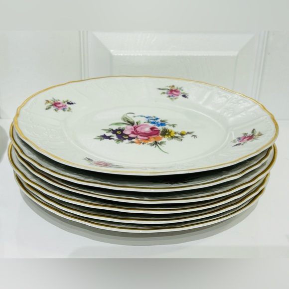 Vintage Bernadotte  Czechoslovakia Fine Porcelain  ‘SONATA’ Plates & Bowls - Picture 6 of 9